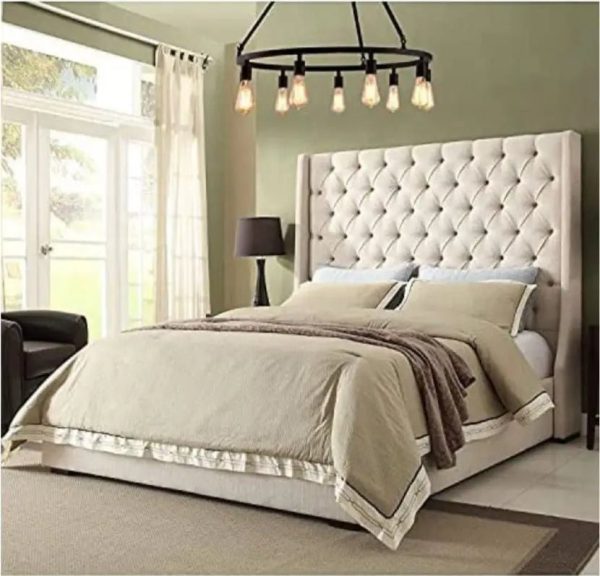 Regal Retreat wingback bed