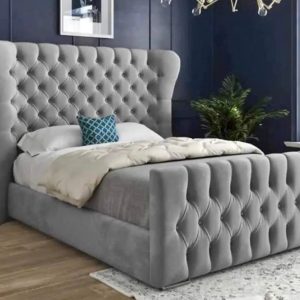 The Aurora wingback bed