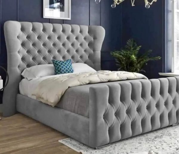 The Aurora wingback bed
