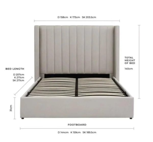 Catriona wingback bed - Image 4