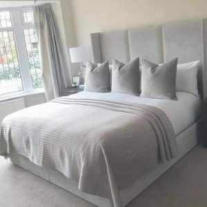 The Contemporary Charm wingback bed