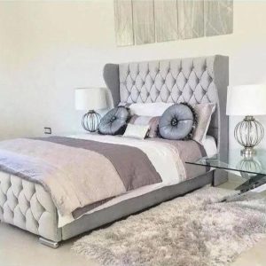 The Elegance wingback bed