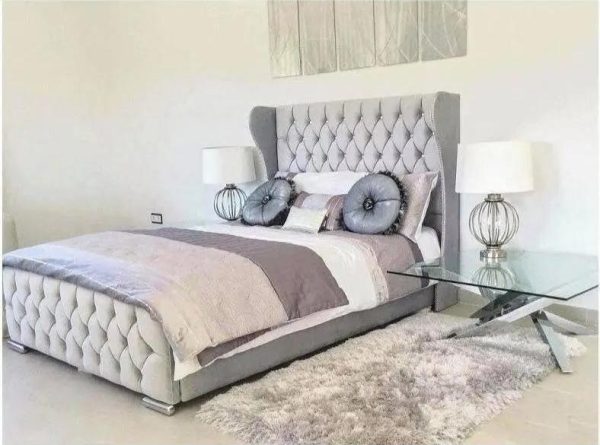 The Elegance wingback bed